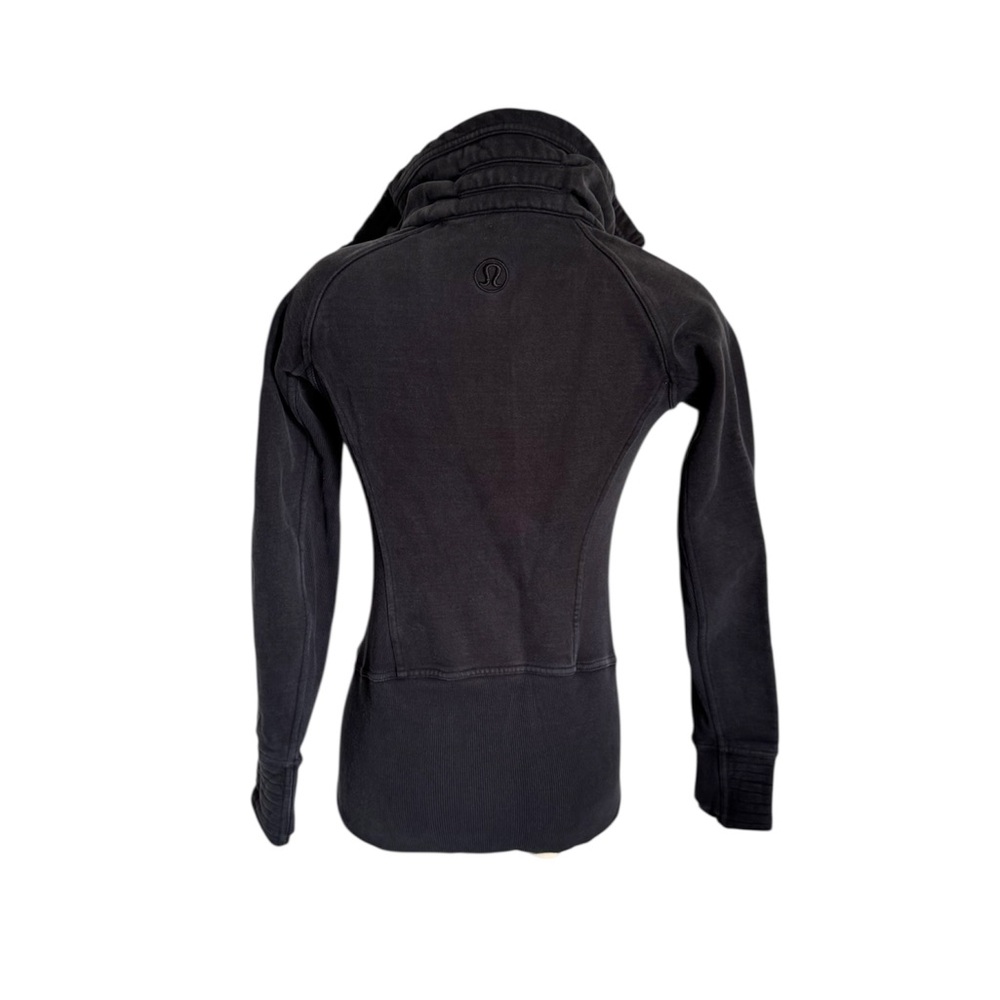 Women's Black Full-Zip Sweater - Picture 3 of 7